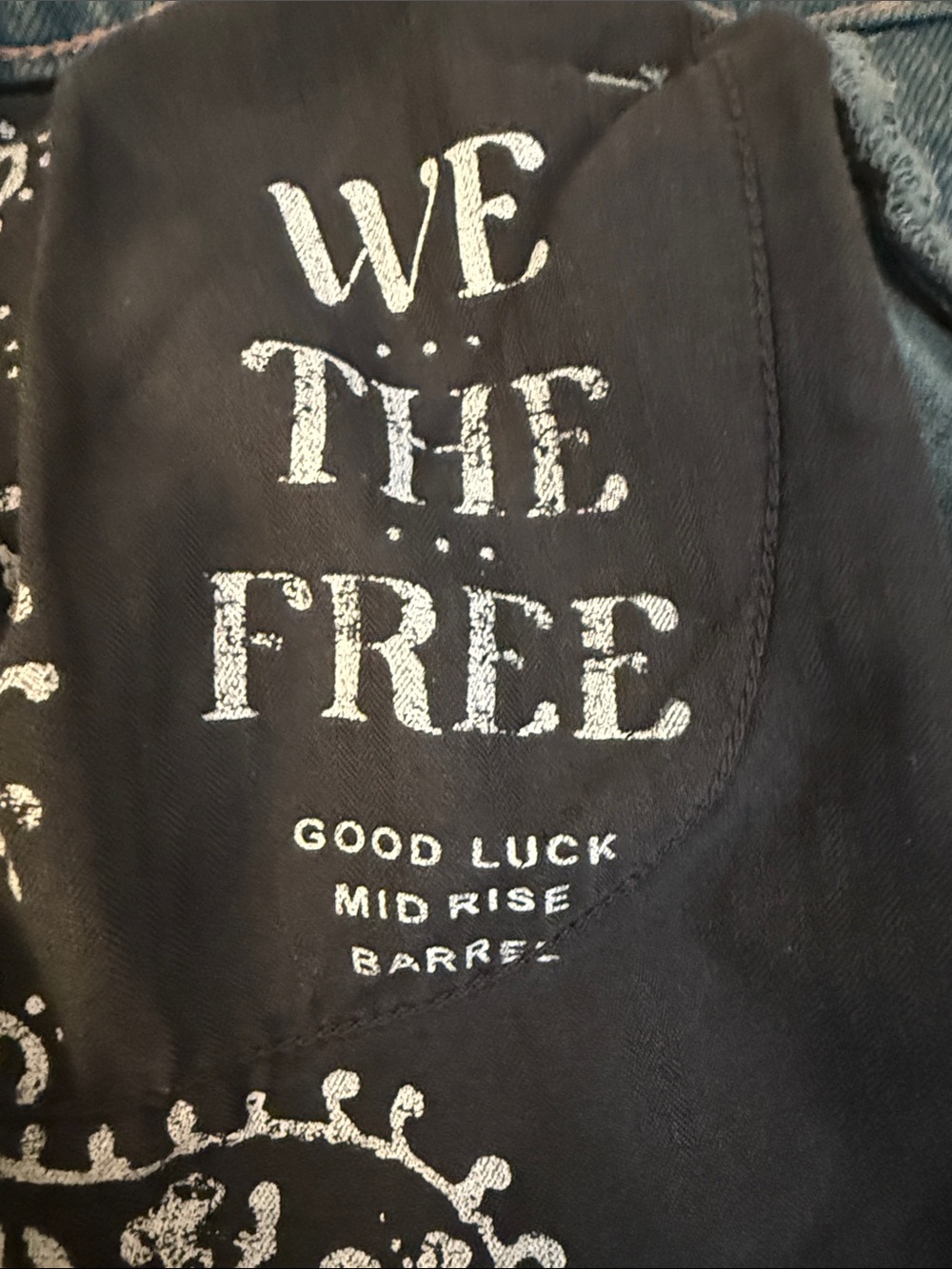 We The Free Good Luck Mid Rise Barrel Jeans Size 26 - Picture 5 of 8